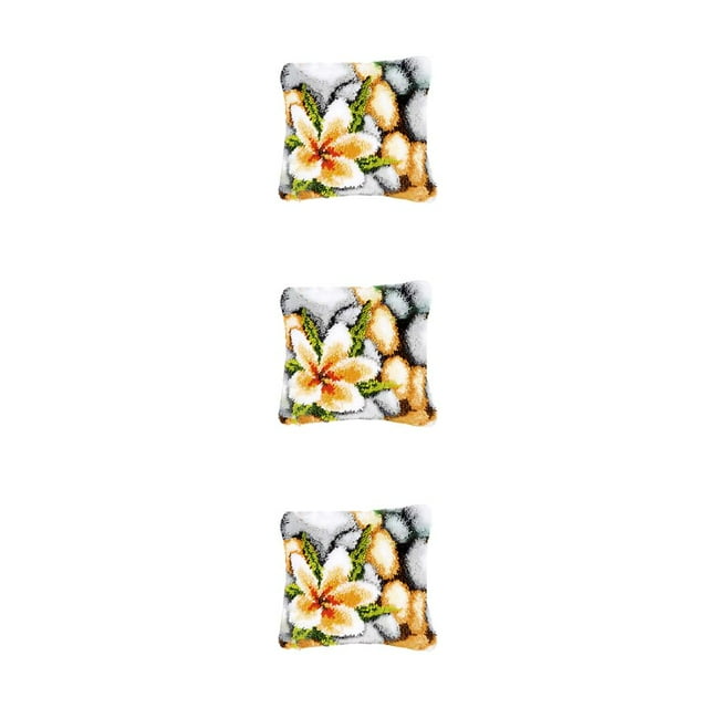 kurtrusly Unleash Creativity DIY Accessories Embroidery Pillow Kits Various Designs Type5 3Set