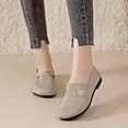 thumbnail image 4 of AUDeals Women’s Soft Sole Walking Shoes Breathable Non Slip Casual Orthopedic Shoes for Middle Aged and Elderly (Khaki, 7.5), 4 of 8