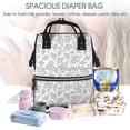 thumbnail image 5 of Daiia Snake Large Capacity Baby Bag Waterproof Stylish Diaper Bag Mummy Backpack Adjustable Straps Diaper BagBaby Essentials Bag, 5 of 6