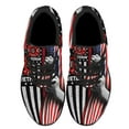 thumbnail image 2 of Firefighter Veteran American flag US Shoes Sneakers for Women Men Black Size 7, 2 of 7