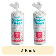 (2 pack) Poly-Fil® Project Fleece™ Polyester Batting by Fairfield™, 45" x 60" precut, White