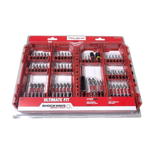 Milwaukee Screw Driver Bit Set, SHOCKWAVE Impact Duty, Alloy Steel