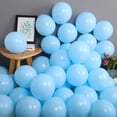 thumbnail image 2 of 100 Pack 10 Inch Thicken Light Blue Balloons,Large Macaron Blue Latex Helium Balloons For Birthday Wedding Reception Bridal Shower Party Decorations Supplies, 2 of 5