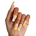 thumbnail image 2 of KISS Gel Fantasy Allure Press on Nails, Gentle Whisper, Yellow, Long Square, 30 Count, 2 of 10