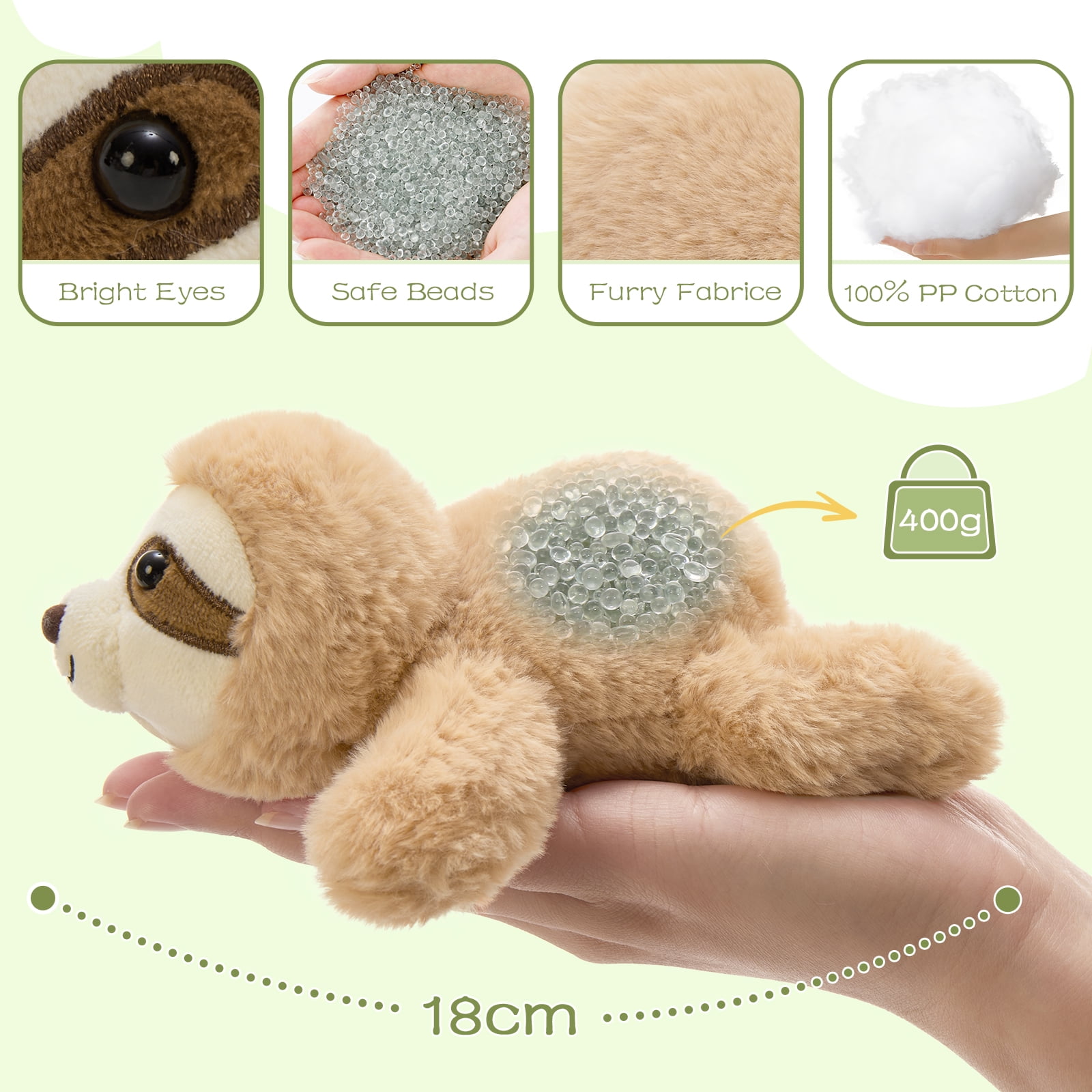 MorisMos 6 Pack Mini Woodland Stuffed Animal in Bulk,7" Weighted Woodland Plush Toys