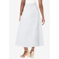 thumbnail image 2 of Jessica London Plus Size Stretch Denim Long Skirt, 2 of 4