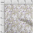thumbnail image 1 of oneOone Georgette Viscose White Fabric Flower & Leaves Watercolor Dress Material Fabric Print Fabric By The Yard 42 Inch Wide, 1 of 4