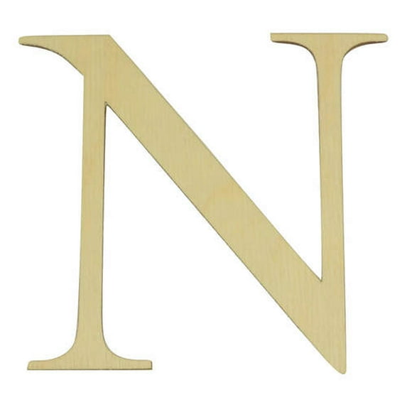 Package of 1, 18 Inch X 1/4" Baltic Birch Nu Greek Letter For Art & Craft Project, Made in USA