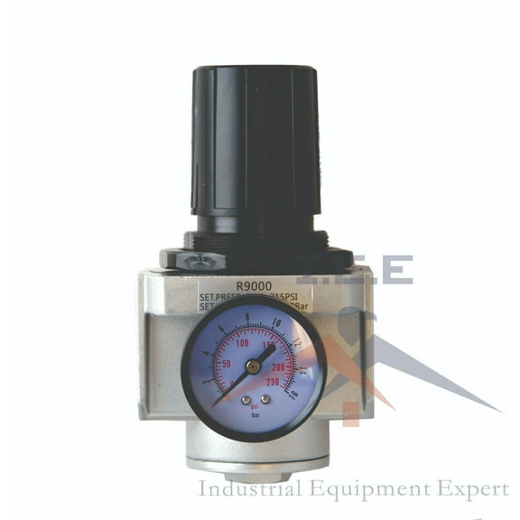 1" HEAVY DUTY HIGH FLOW IN-LINE COMPRESSED AIR PRESSURE REGULATOR 180 CFM