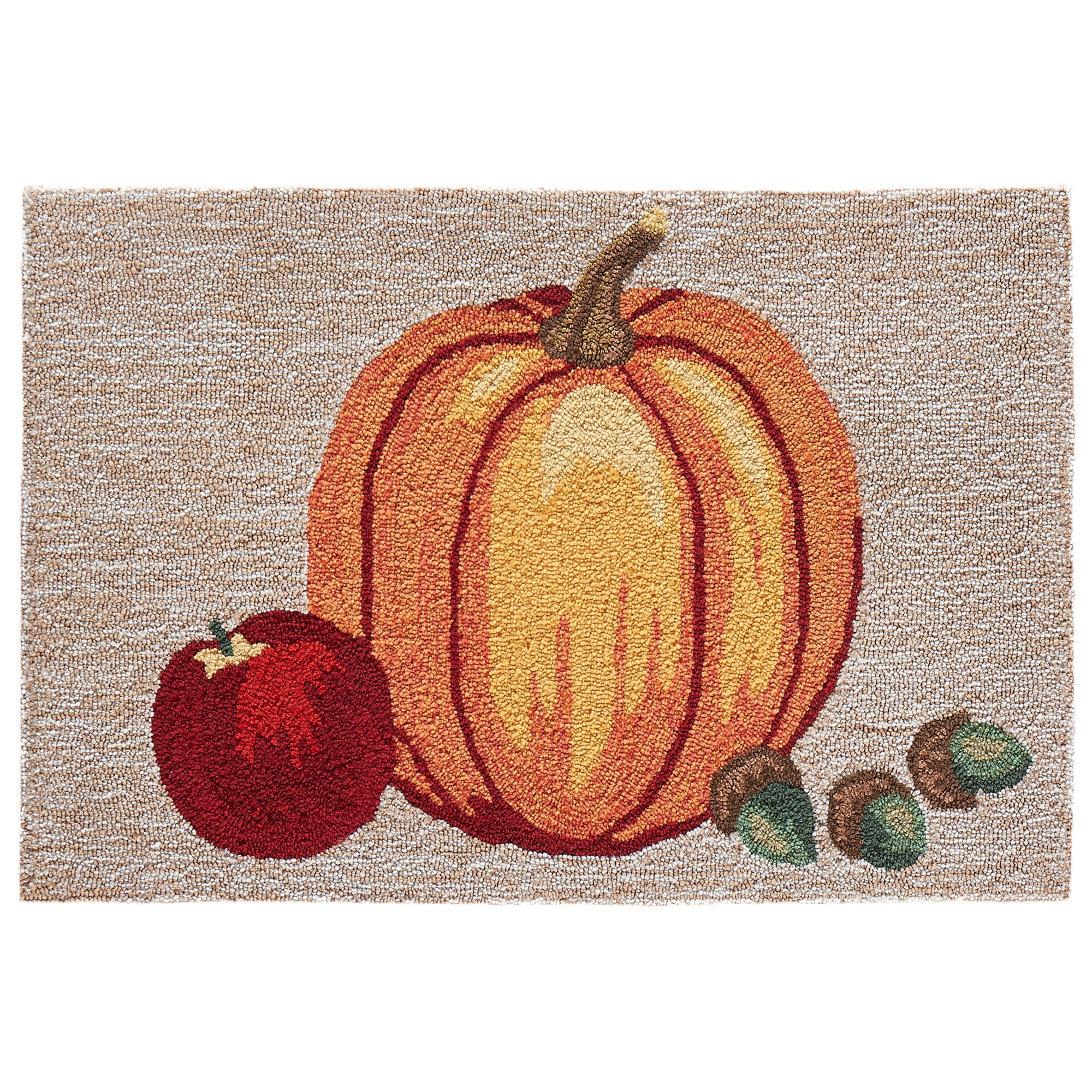 Liora Manne Frontporch Pumpkin Indoor/Outdoor Rug Neutral 30