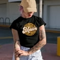 thumbnail image 2 of Distressed Blessed Mama with Sunflowers Art, Mother's Day Merch Gift, Black T-Shirt, Small, 2 of 5