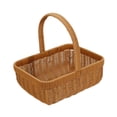 thumbnail image 4 of Cesta de picnic de imitación de ratán, cesta de compras de granja para dulces, frutas y bodas S, 4 of 8