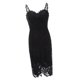 thumbnail image 1 of Mini de Tirante Ajustado de Encaje Floral sin Espalda de de Noche Elegante para Mujer SG jinwen Vestido de encaje con correa de espagueti, 1 of 6