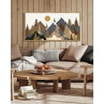 thumbnail image 2 of SHENIFY Landscape Mountain Wall Art 20x40in Natural Framed Set White Winter Sunrise Pine Tree Forest Nature Scenry Wilderness Farmhouse Rustic Modern Art Decorative for Living Room Bedroom, 2 of 5
