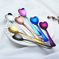 thumbnail image 7 of Rainbow Stainless Steel Dinner Spoon Valentine'S Day Love Themed Serving Spoon Table Household Cutlery Utensils Sturdy Colorful Spoon Silverware, 7 of 7