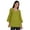 Light Green, variant on Moomaya Bell Sleeve Cotton Tunic For Womens V-neck Plain Summer Schiffli Top