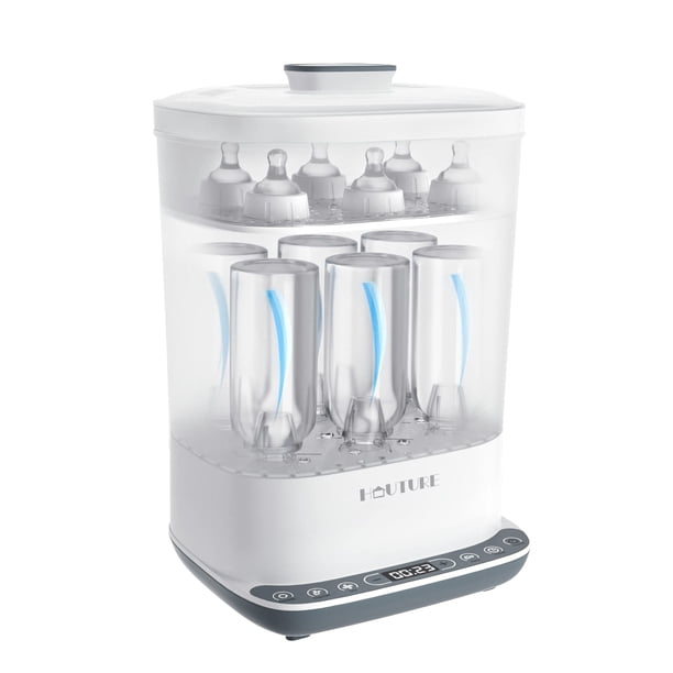 Esterilizador de biberones HAUTURE Desinfectante a vapor eléctrico 6 en 1