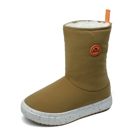 

NORTIV 8 Women s Comfortable Water Resistant Anti Slip Snow Boots Winter Warm Lightweight Boots SNSB228W TAN Size 8