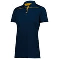 thumbnail image 4 of Holloway Sportswear M Womens Defer Polo Navy/Gold 222761, 4 of 5