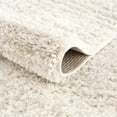 thumbnail image 6 of Hauteloom Trunding Moroccan Farmhouse Hallway, Kitchen Shaggy Runner Rug - Bohemian Shag - Plush Pile - Neutral Boho Soft Carpet - Light Beige, Cream, Ivory, Off White - 2'7" x 7'3", 6 of 12