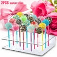 2 Pack Acrylic Lollipop Holder20 Hole Clear Acrylic Pop Stand Display