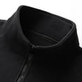 thumbnail image 6 of Krdevn Hoodies for Men - Jacket Mens Standing Collar Sweatshirt Long Sleeve Half Cardigan - Sweatshirts for Men,Color:Black,Size:XL, 6 of 8