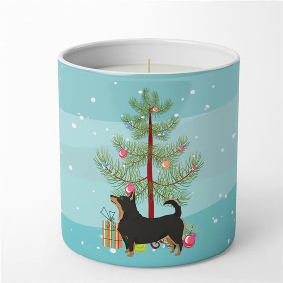 Carolines Treasures CK3550CDL 3.75 x 3.25 in. Unisex Lancashire Terrier Christmas Tree 10 oz Decorative Soy Candle