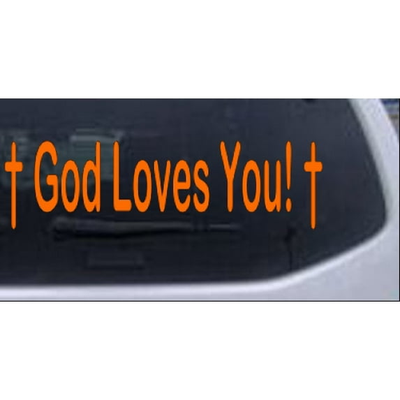 God Loves You Decal Car or Truck Window Decal Sticker