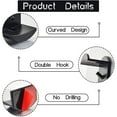 thumbnail image 4 of 10/20PCS Self Adhesive Hat Hooks for Wall Baseball Cap Holder Sticky Rack Hanger-HAPDEN, 4 of 4