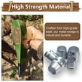 thumbnail image 5 of 21 Piezas de Cuñas Hacha Redondas, Seguridad, Metal, Juego Acero (0,31/0,39/0,47 Pulgadas), 5 of 5