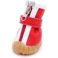 thumbnail image 2 of 2 pares de botas para perros, pantuflas para perros, calcetines para perros, calcetines antideslizantes para perros, zapatos para perros, botas antideslizantes para perros, patas lesionadas, rojo, 2 of 5