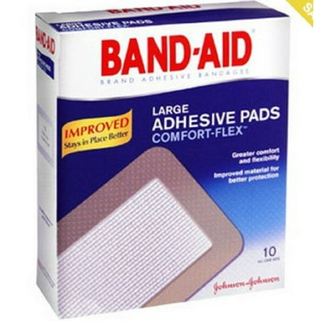 Band-Aid - Comfort-Flex - Adhesive Strip Band-Aid - Comfort-Flex 2.875 X 4.5 Inch Plastic Rectangle Tan Sterile - 10/Box