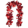 thumbnail image 3 of Moocorvic Fall Maple Leaf Garland, 5.74ft Thanksgiving Decoration Hanging Artificial Garland for Indoor Outdoor Wedding Fireplace, 3 of 6