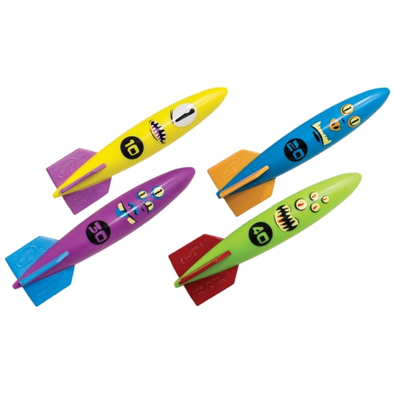 Swimways Toypedo Bandits Water Toys, Pack of 4 Diving Toys