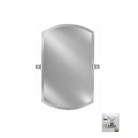 - Afina Corporation RM-926-SN-C 16X26 DOUBLE ARCH FRAMELESS WITH TILT BRACKETS SATIN NICKEL CONTEMPORARY BRACKETS