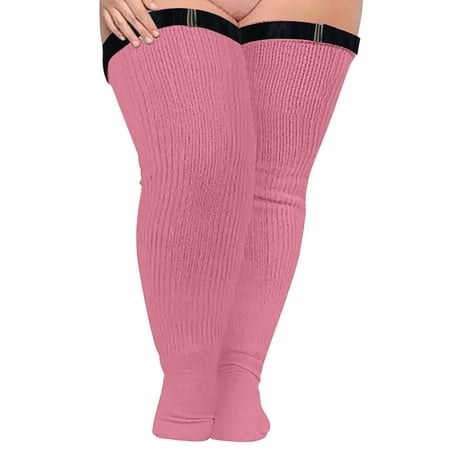 

Wool Pantyhose for Women Winter Thigh Highs with Garter Belt Women Soild Plus Size Over Knee Cotton Socks Extra Long Extra Thick Thigh Socks Tall Socks With Elastic No Slip Belt Lacy Garter