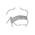 thumbnail image 4 of Estabilizador de implante mamario poscirugía y banda de soporte de compresión torácica, vendaje con correa de reducción y aumento de senos, talla única, Skin Co, 4 of 5