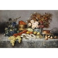 thumbnail image 2 of Carlier, Modeste 24x17 Black Modern Framed Museum Art Print Titled - A Bountiful Table, 2 of 4
