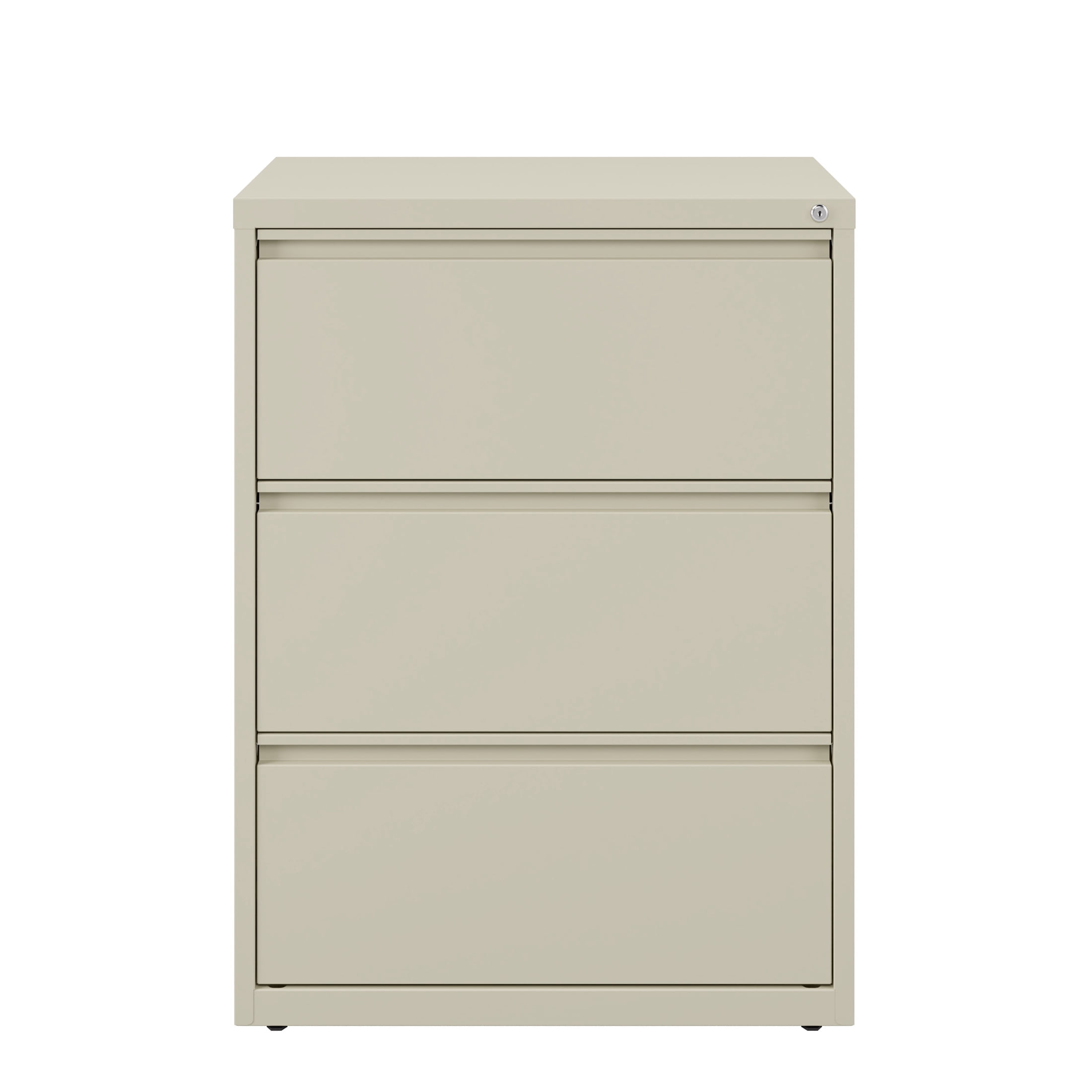 Hirsh 30 Inch Wide 3 Drawer Metal Lateral File Cabinet for Home and Office, Holds Letter, Legal and A4 Hanging Folders, Putty