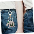 thumbnail image 3 of SURJDE 2pcs Elephant Keychain Gift Key Fob Bag Pendant Rhinestone Keyring Bag Charm Handbag Miss Animal, 3 of 7