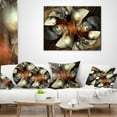 thumbnail image 4 of Designart Brown Fractal Artwork - Abstract Throw Pillow - 16x16, 4 of 5