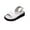 White, variant on Womans Sandals Flat Heel Open Toe Summer Casual Daily Versatile Solid Color Women Footwear with Buckle Comfortable Ankle Strap Walking Beach Shoes White 9