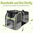 thumbnail image 3 of Pet Carrier Backpack for Cats Puppy Small Dogs Up to 17 Lbs, Folding Expandable Breathable Cat Backpack for Travel  Camping Outdoor, 3 of 7