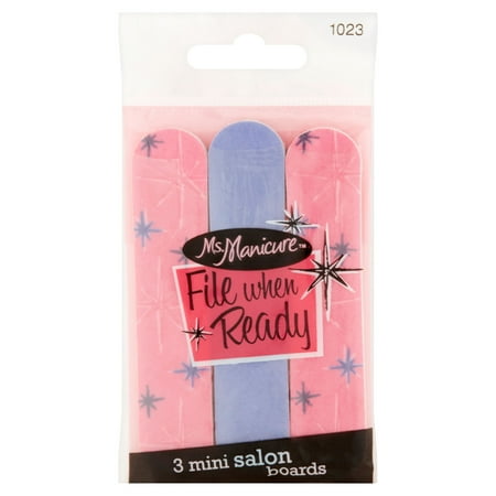 Ms. Manicure File When Ready Mini Salon Boards, 3 count