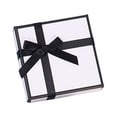thumbnail image 2 of Opvise Jewelry Box Bowknot Design Gift-giving Paper Wedding Party Ring Necklace Earring Packing Case Anniversary Supplies White, 2 of 8