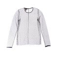 thumbnail image 2 of KIKI DE MONTPARNASSE womens  Merci Silk-Trim Top, l, Black, 2 of 3