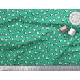 thumbnail image 3 of Soimoi Rayon Fabric White Heart Printed Fabric 1 Yard 42 Inch Wide, 3 of 5