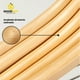 thumbnail image 5 of Ganchos de Madera Premium, Set de 30, con Gancho Giratorio 360° en Acero Inoxidable, Barra Antideslizante, Ideal para Ropa Pesada, 5 of 9