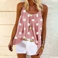 thumbnail image 2 of up to 60% off Gifts Usmixi Womens Tank Tops Beach Fashion Boho Loose Fit Lightweight Camisole Tops Strap Shirts Summer Trendy Daisy Print Crewneck Sleeveless Shirts Blouse Red XL, 2 of 7