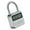 Silver white, variant on Electronic Timer Padlock Metal Body Time Lock With Adjustable 1 Min To 99 Hours